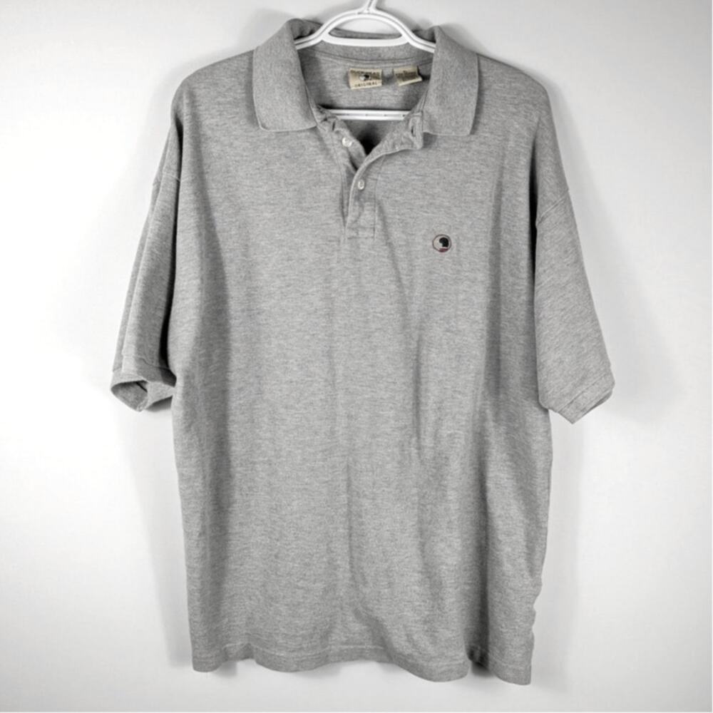 Duck Head Original Polo Shirt Mens XL Gray Cotton Short Sleeve Casual Golf